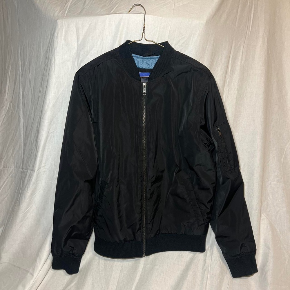 Old Navy Black Bomber Jacket (Size: Small)